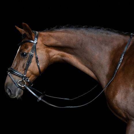 Imperial Riding rubberen teugels met duimgrip