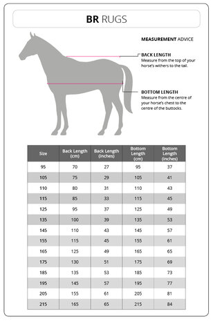BR Mini Horse regendeken 600D 0 gram