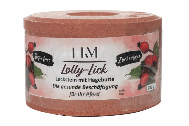 HKM liksteen Lolly Lick Rozenbottel