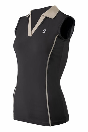 Lauria Garrelli poloshirt Limone mouwloos