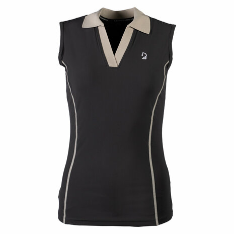 Lauria Garrelli poloshirt Limone mouwloos