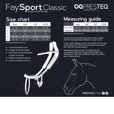 PresTeq hoofdstel FaySport Classic