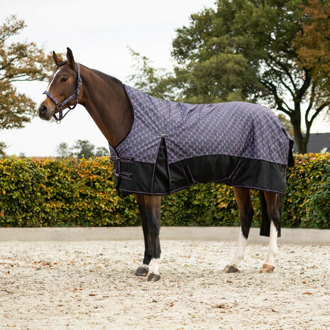 QHP regendeken 1200D turnout collection halve hals 150gr