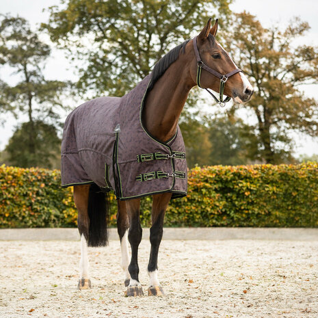 QHP regendeken 1200D turnout collection halve hals 150gr