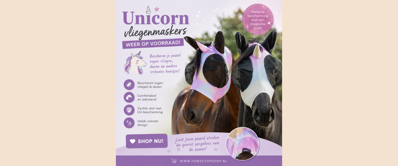 Vliegenmasker Unicorn